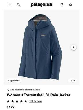 Patagonia 3L Torrentshell Rain Jacket NEW XL